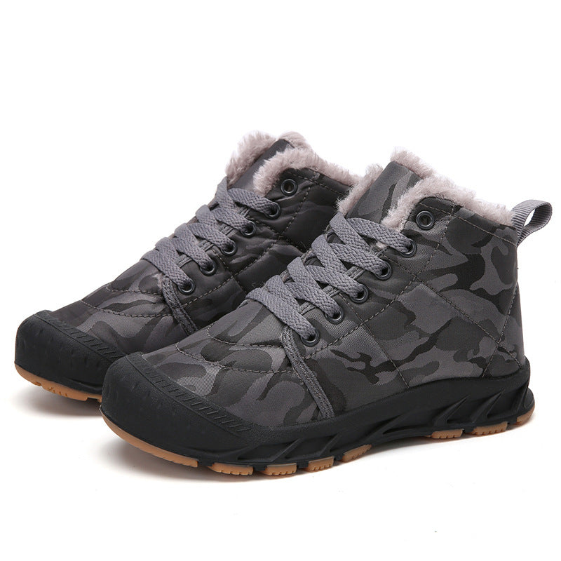 Damen isolierte Winterstiefel mit rutschfester Sohle und kuscheligem Innenfutter EB