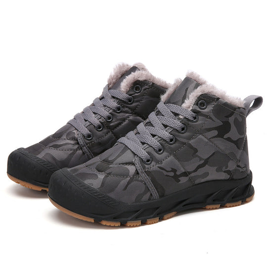 Damen isolierte Winterstiefel mit rutschfester Sohle und kuscheligem Innenfutter EB