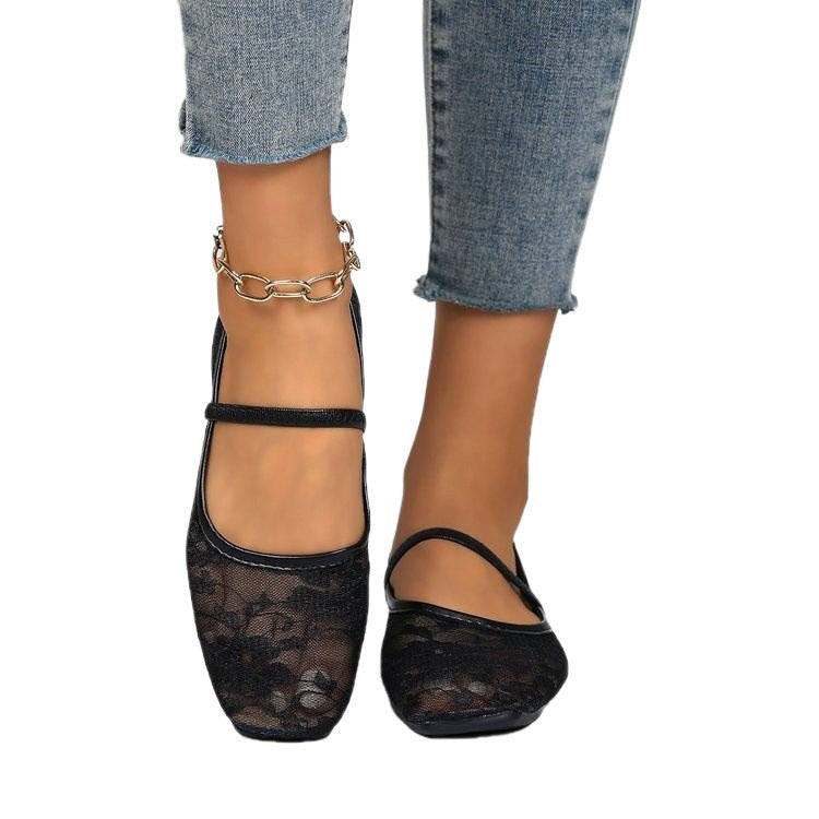 Damen elegante und atmungsaktive Ballerinas EB