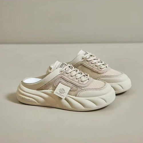 Damen Bequeme Slip-On Sneakers mit atmungsaktiver Mesh-Oberfläche EB