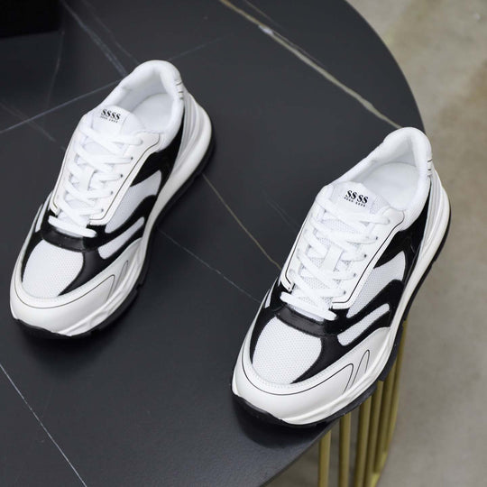 Damen Sportliche Sneakers mit atmungsaktiver Netzstruktur und modernen Akzenten EB