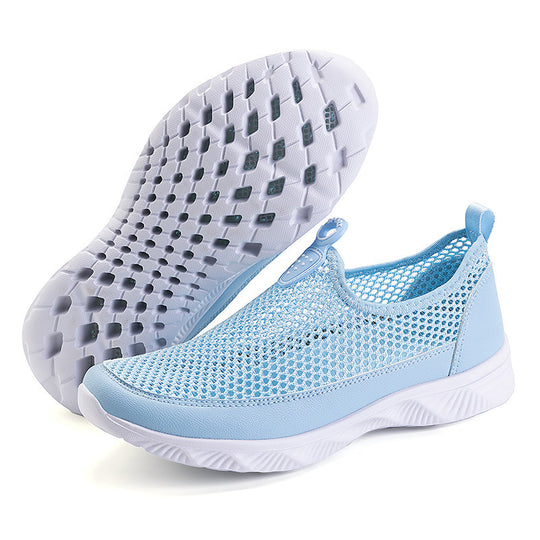 Damen Sportliche und atmungsaktive Slip-On Sneakers EB