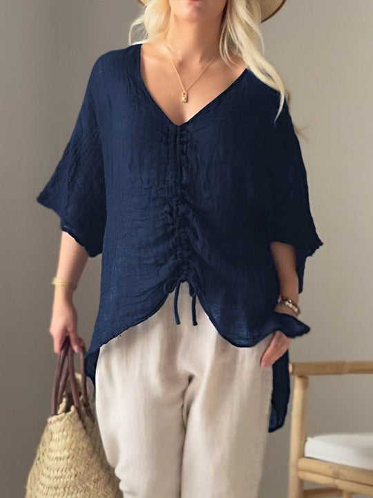 Damen leichtes, oversize Tunika-Shirt EB