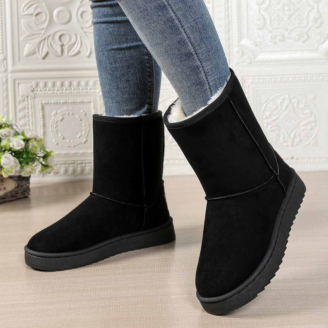 Damen Kuschelige Winterstiefel mit weichem Futter EB