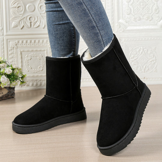 Damen Kuschelige Winterstiefel mit weichem Futter EB