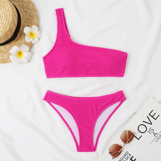 Damen Triangel-Bikini mit asymmetrischem Schnitt und aufregendem Design EB