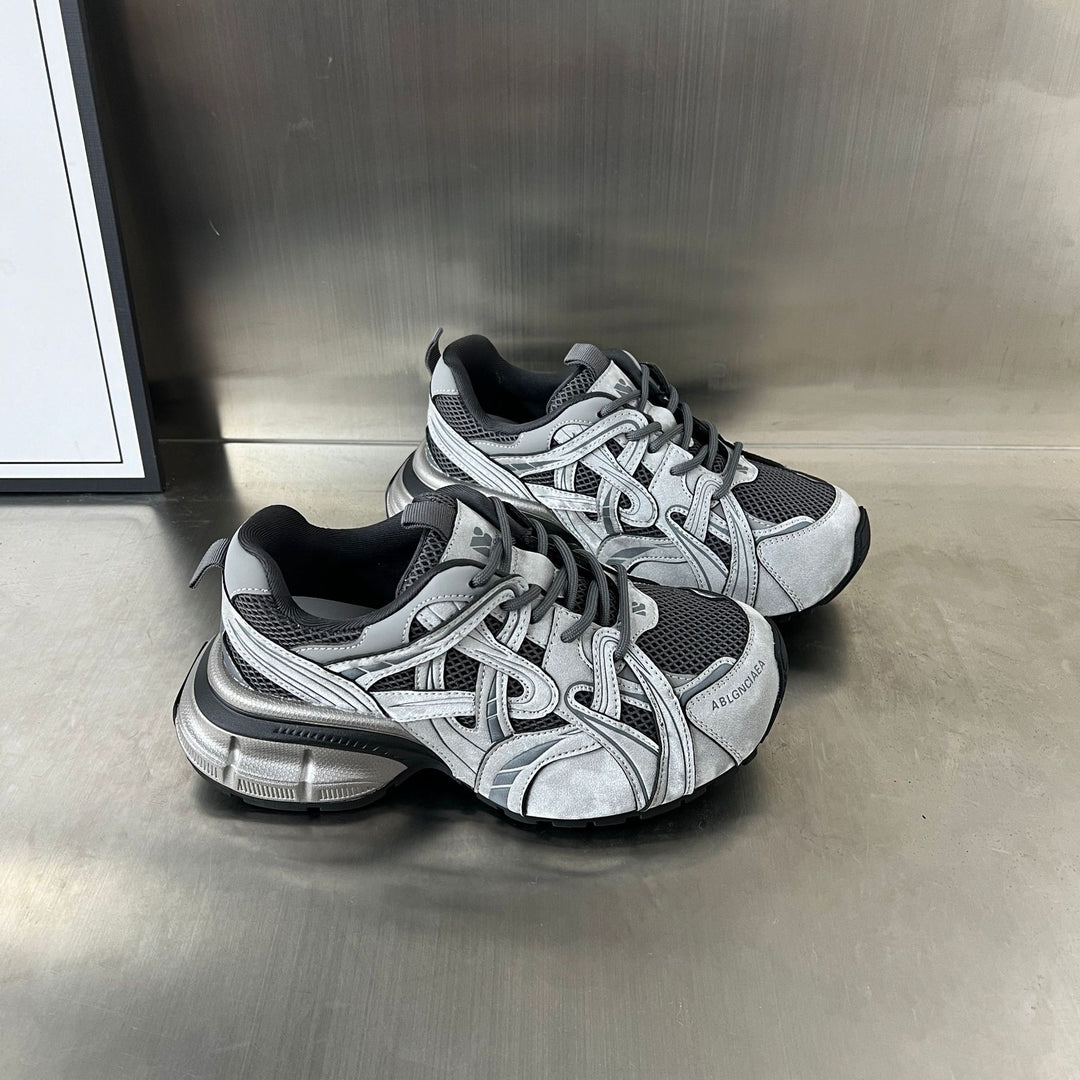Damen Sportliche Mesh-Sneaker mit dämpfender Sohle und atmungsaktiver Konstruktion EB