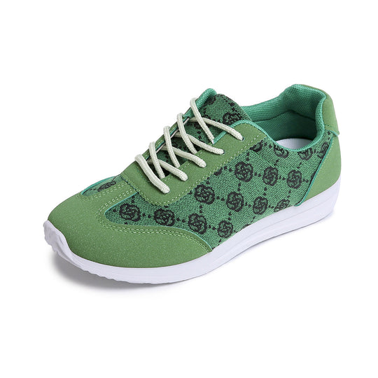 Damen Sneakers mit floralen Mustern und atmungsaktiver Oberfläche EB