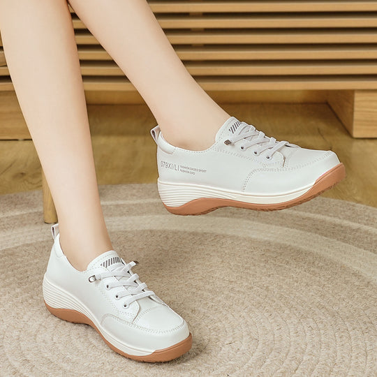 Damen Bequeme Freizeit-Sneaker mit stoßdämpfender Sohle EB