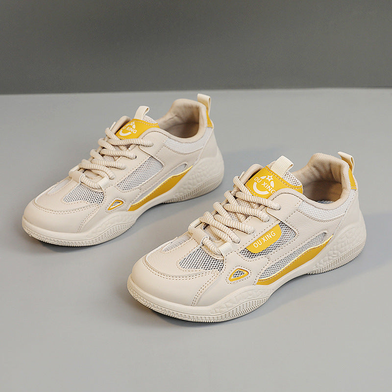 Damen atmungsaktive Sneakers mit dämpfender Laufsohle EB