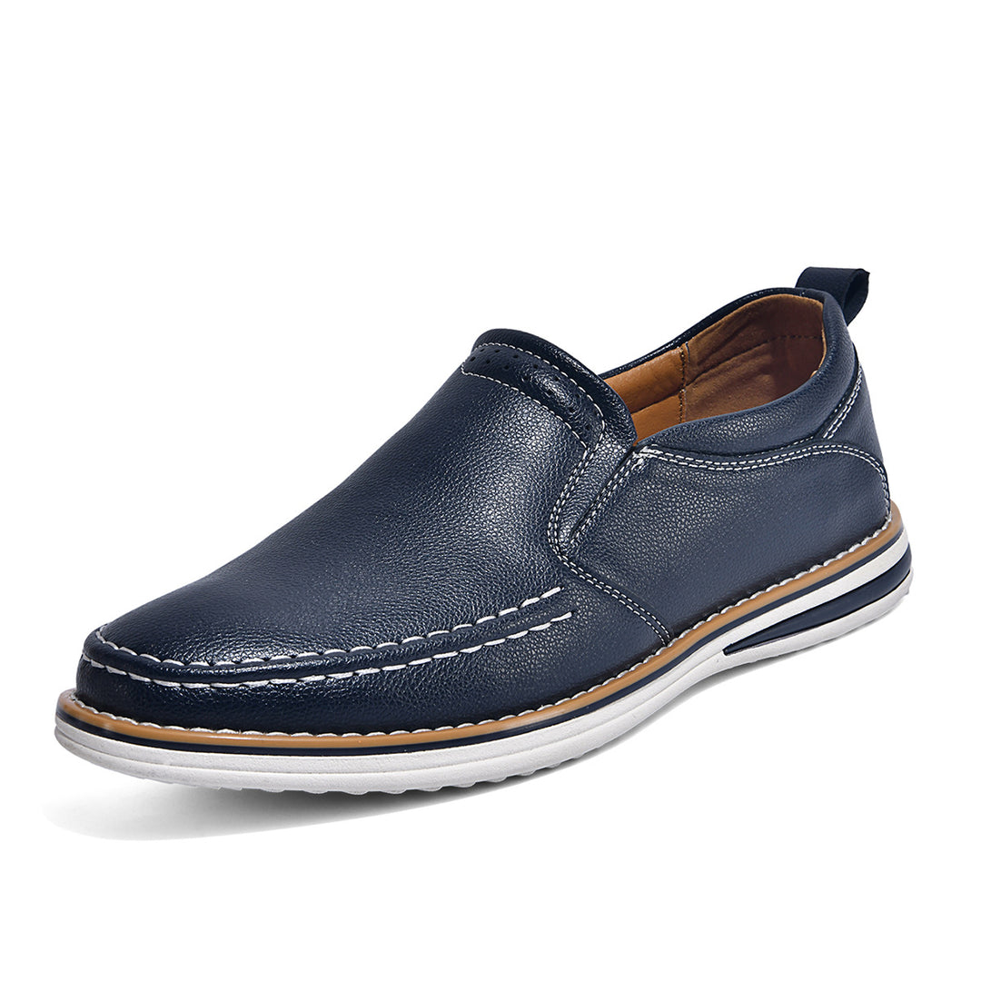 Herren Weiche Leder Slipper EB