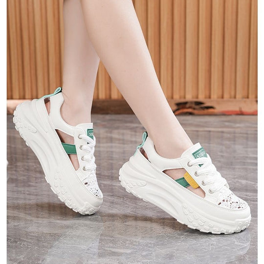 Damen Sportliche Sneaker mit luftiger Netzstruktur und extra hohem Komfort EB