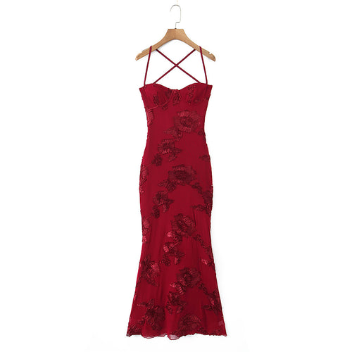 Damen Bodycon Kleid mit floralem Spitzenbesatz EB