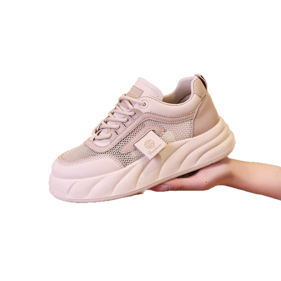 Damen Sportliche Sneaker mit atmungsaktiver Mesh-Oberfläche und dämpfender Sohle EB