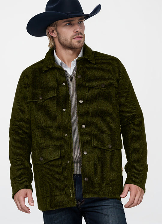 Herren robuste Baumwolljacke im lässigen Design mit aufgesetzten Taschen EB