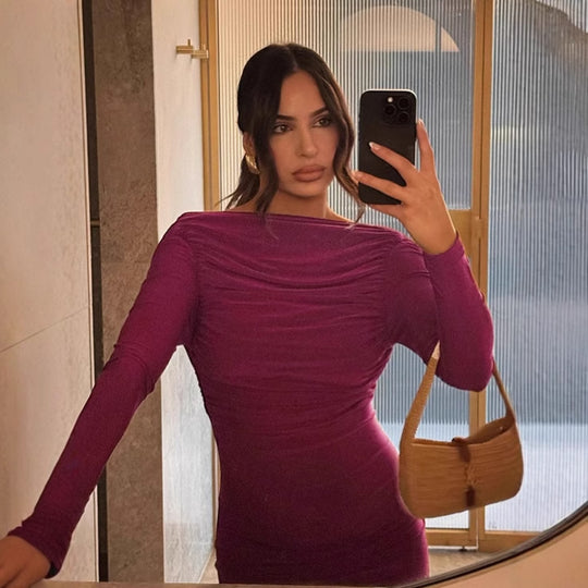 Damen Elegantes und verführerisches Maxikleid mit tiefem Rückenausschnitt EB