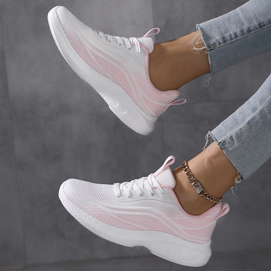 Damen atmungsaktive Freizeitschuhe mit elastischem Design EB