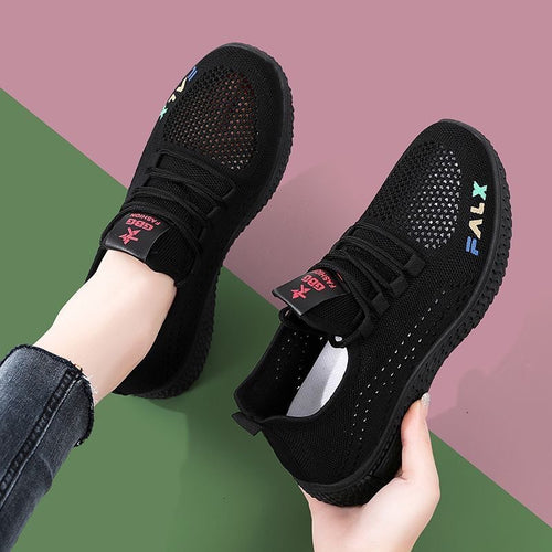 Damen Luftige Freizeitsneaker mit atmungsaktiver Mesh-Oberfläche EB