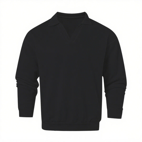 Herren lässiger V-Ausschnitt Pullover aus softem Material EB
