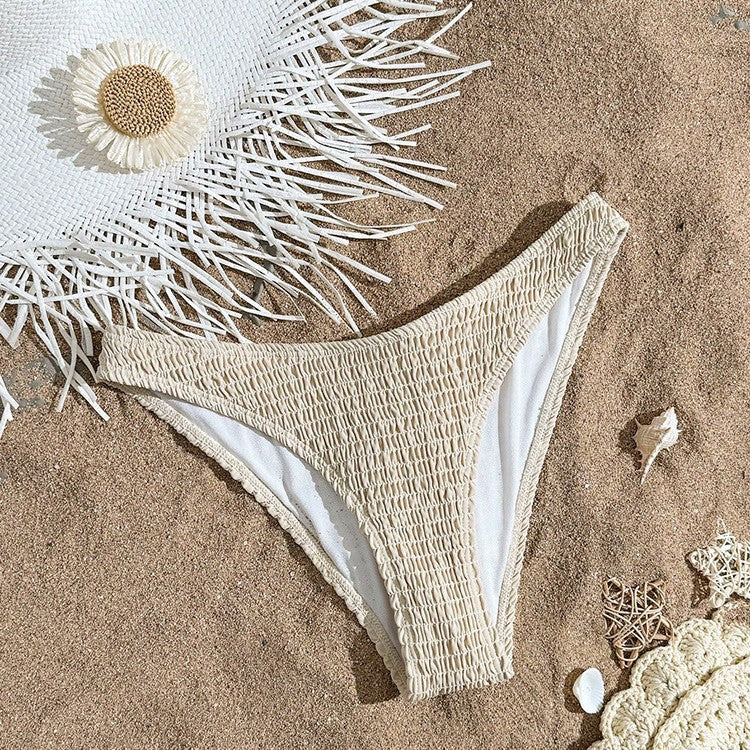 Damen Bikinihose mit raffiniertem Rüschendesign EB
