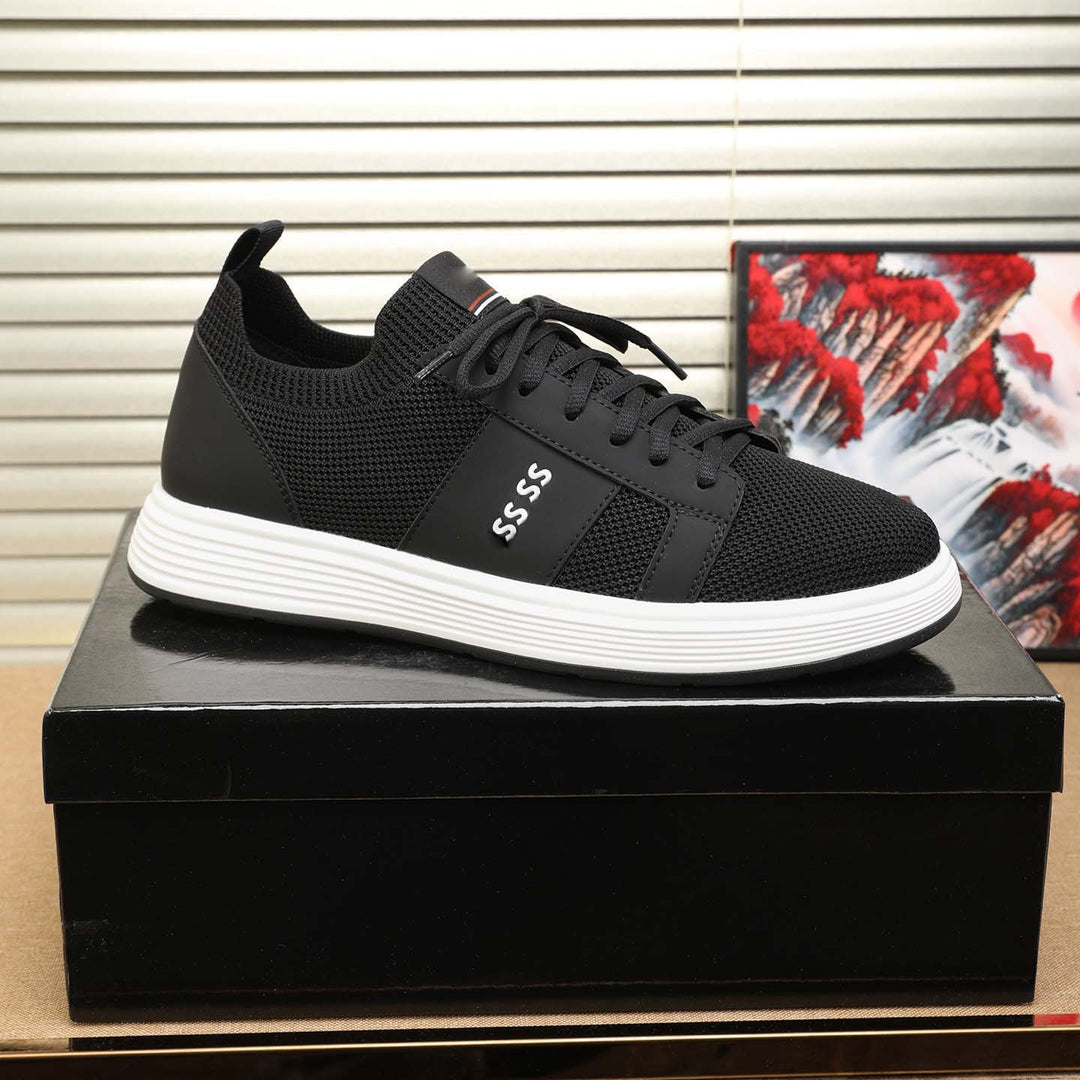 Damen Sportliche Mesh Sneakers mit atmungsaktiver Struktur und rutschfester Sohle EB