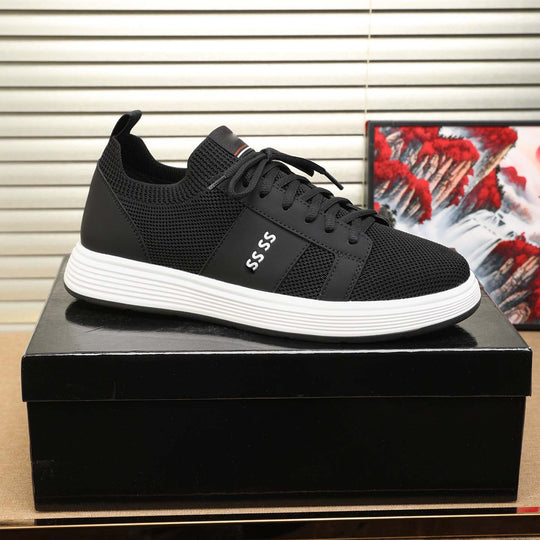 Damen Sportliche Mesh Sneakers mit atmungsaktiver Struktur und rutschfester Sohle EB