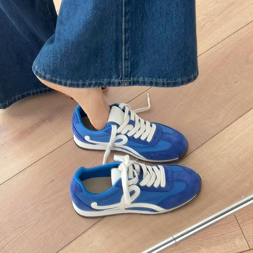 Damen modische Sneakers mit atmungsaktiver Oberfläche und flexibler Sohle EB