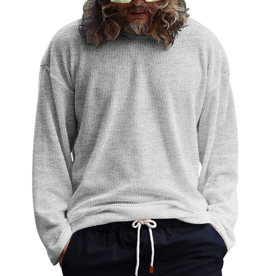 Herren Lässiges Langarmshirt aus atmungsaktivem Strukturstoff EB