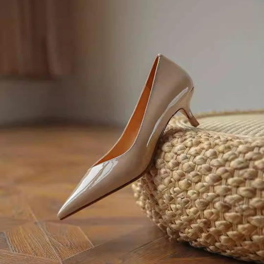 Damen elegante Slingback Pumps mit stilvollem Absatz EB