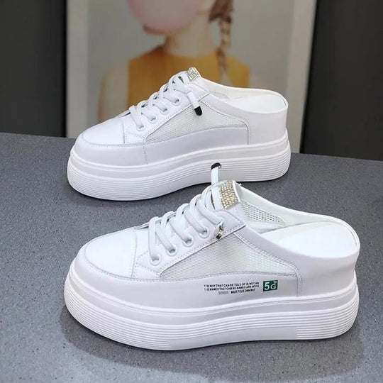 Damen Plateausneaker mit atmungsaktiver Mesh-Oberfläche EB