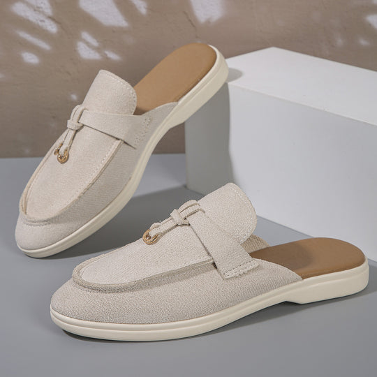 Damen Mokassin-Pantoletten mit elegantem Design und hochwertiger Oberflächenstruktur EB