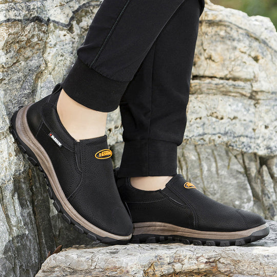 Damen Komfortable Slip-On Freizeitschuhe mit stabiler Sohle EB