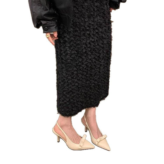 Damen elegante Slingback-Pumps mit zarter Schleifenverzierung EB