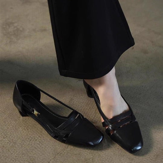 Damen Slingback-Pumps mit modischem Riemendesign und komfortablem Absatz EB