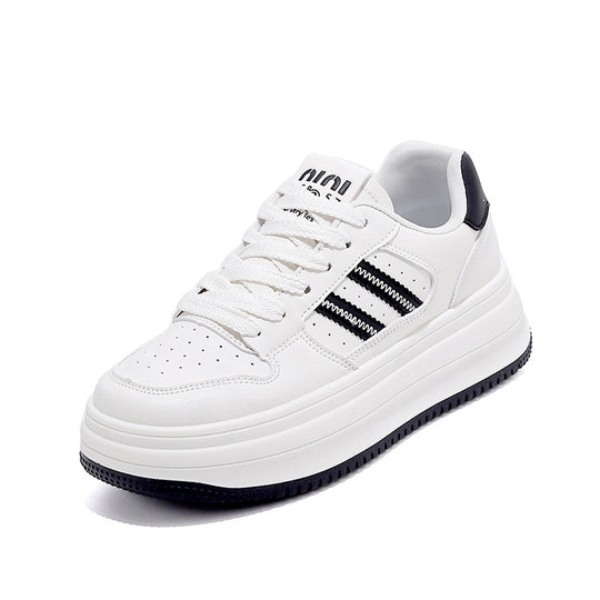 Damen Plattform Sneakers mit trendigem Design und stabiler Profilsohle EB
