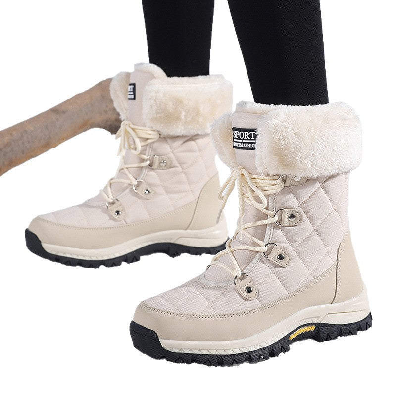 Damen Winterstiefel mit rutschfester Sohle und warmem Innenfutter EB