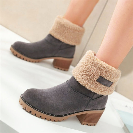 Damen Stiefeletten mit gefüttertem Schaft und rutschfester Sohle EB