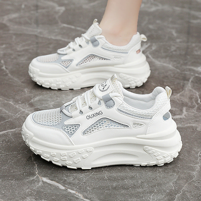 Damen Sportliche Mesh Sneakers mit dämpfendem Sohlenprofil und ergonomischem Design EB