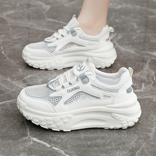 Damen Sportliche Mesh Sneakers mit dämpfendem Sohlenprofil und ergonomischem Design EB