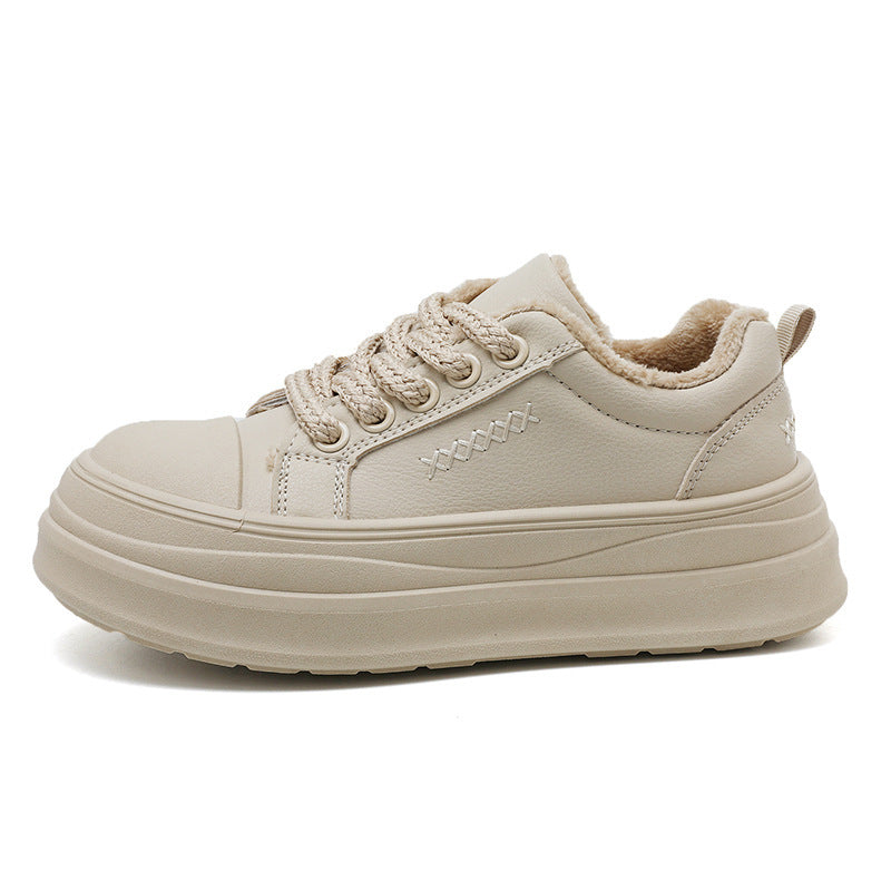 Damen Sneakers mit plüschigem Innenfutter und bequemer Dämpfung EB