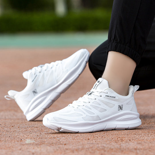 Damen Hochdämpfende Sport-Sneaker mit atmungsaktivem Mesh-Obermaterial EB