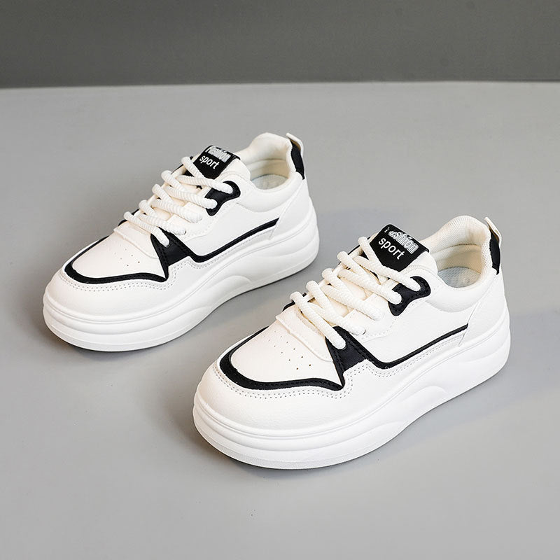 Damen sportliche Chunky Sneakers mit dämpfender Laufsohle und atmungsaktivem Obermaterial EB