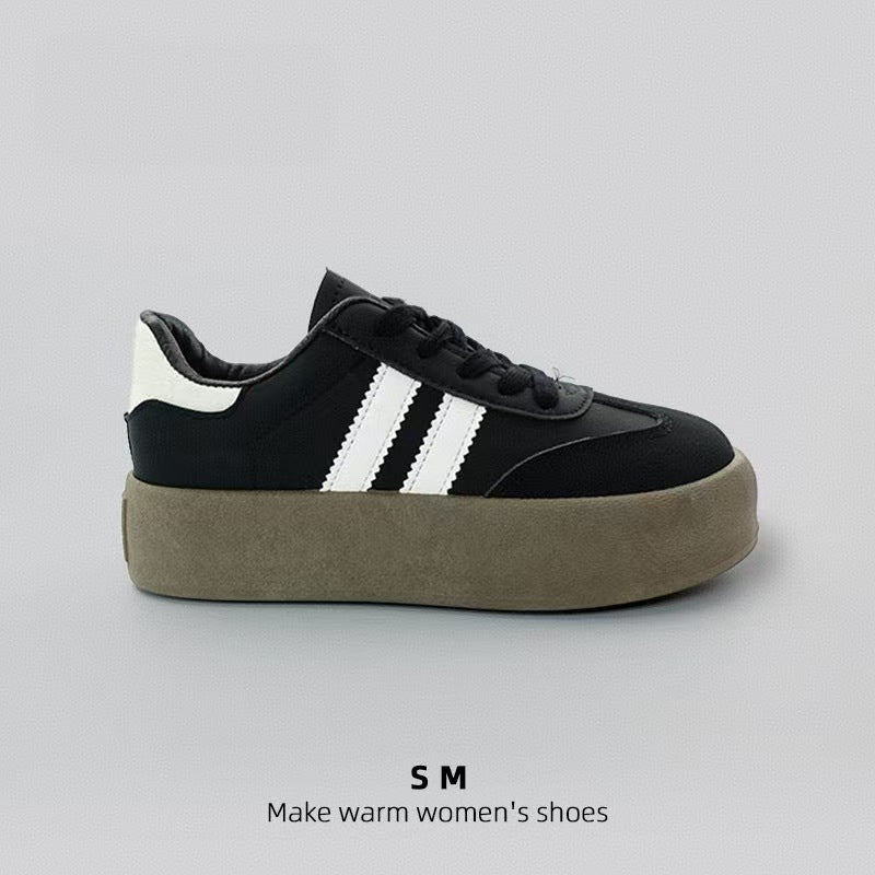 Damen Trendige Sneakers mit dicker Sohle und sportlichem Design EB