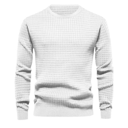 Herren strukturierter Langarmpullover EB