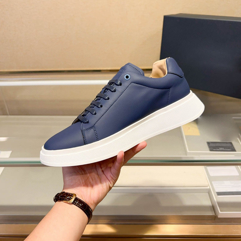 Damen Hochwertige Sneakers aus geschmeidigem Leder mit gepolsterter Sohle EB