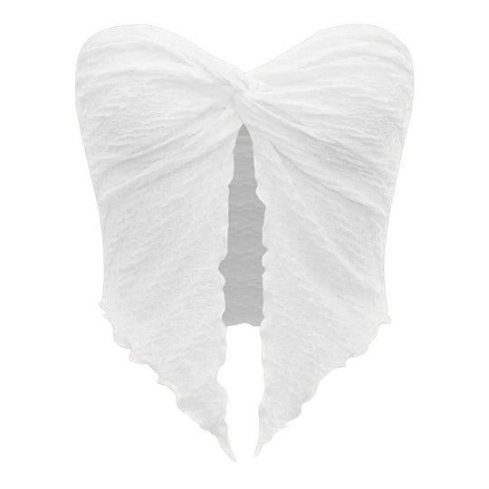 Damen ärmelloses Top mit elegantem Wickeldesign EB
