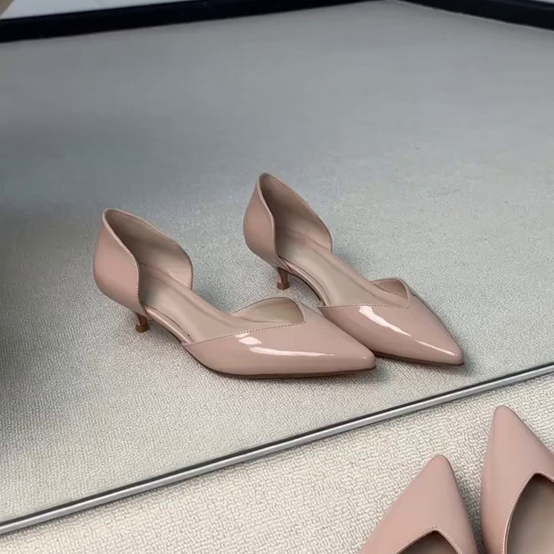 Damen elegante Pumps mit moderner Cut-Out-Optik EB