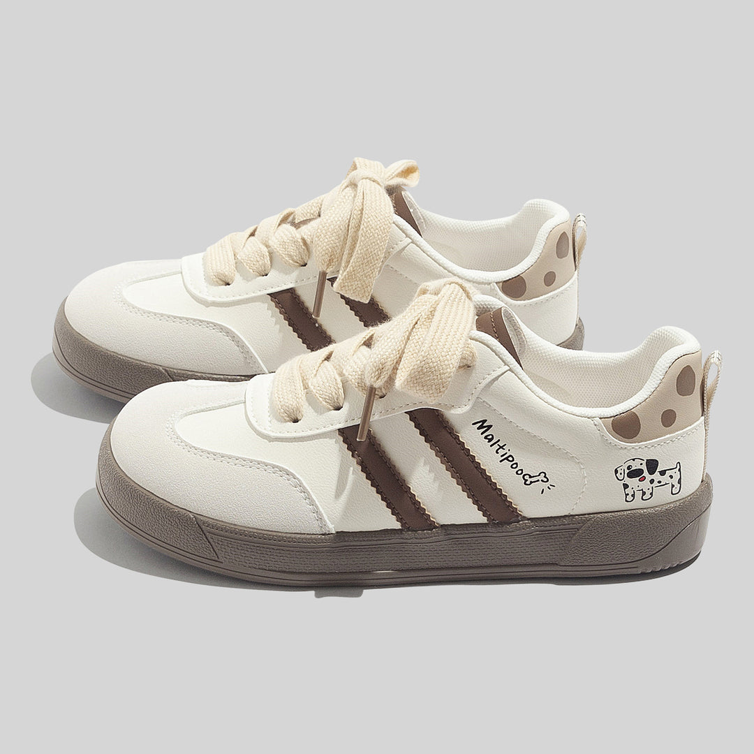 Damen Sneakers mit verspieltem Tiermotiv und rutschfester Sohle EB