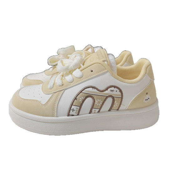 Damen Trendige Sneakers mit niedlichem Tiermotiv und komfortabler Dämpfung EB