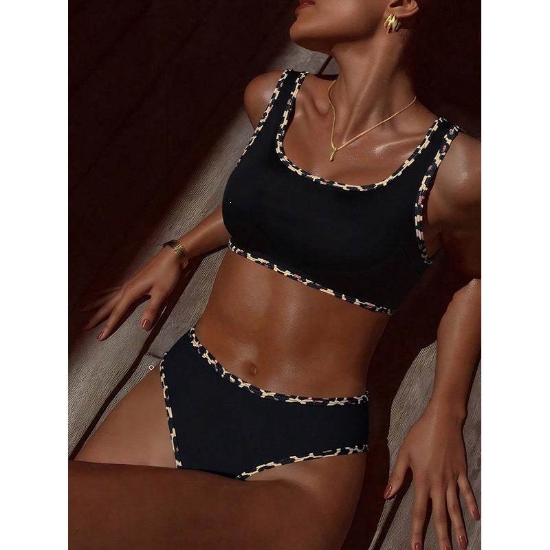 Damen Bikini-Set mit trendigem Leopardenmuster EB
